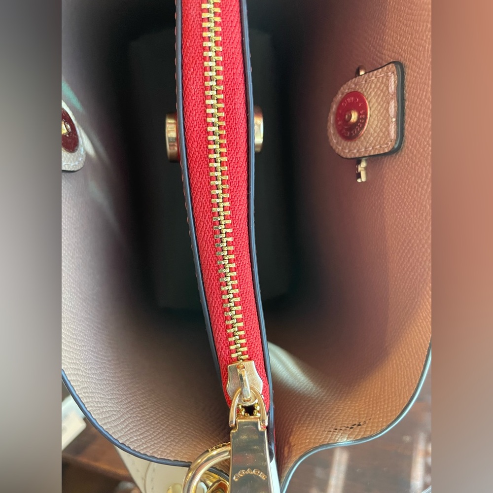 Coach White Cherry Print Crossbody Bag with Red Accents - Picture 8 of 16